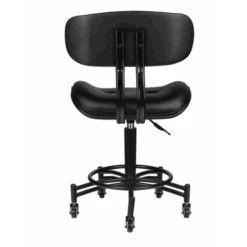 Tabouret Avec Dossier à Roulettes -Tatouage Série Magasin accueil tabouret avec dossier a roulettes 2