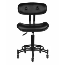 Tabouret Avec Dossier à Roulettes