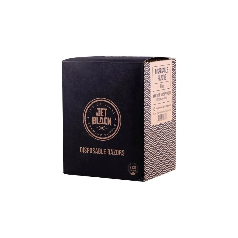 Rasoirs Stériles Eco-Friendly Jet Black Noirs à Usage Unique 2 Rasoirs Stériles Eco-Friendly Jet Black Noirs à Usage Unique – Image 2