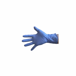 Gants D'examem Nitrile Bleu
